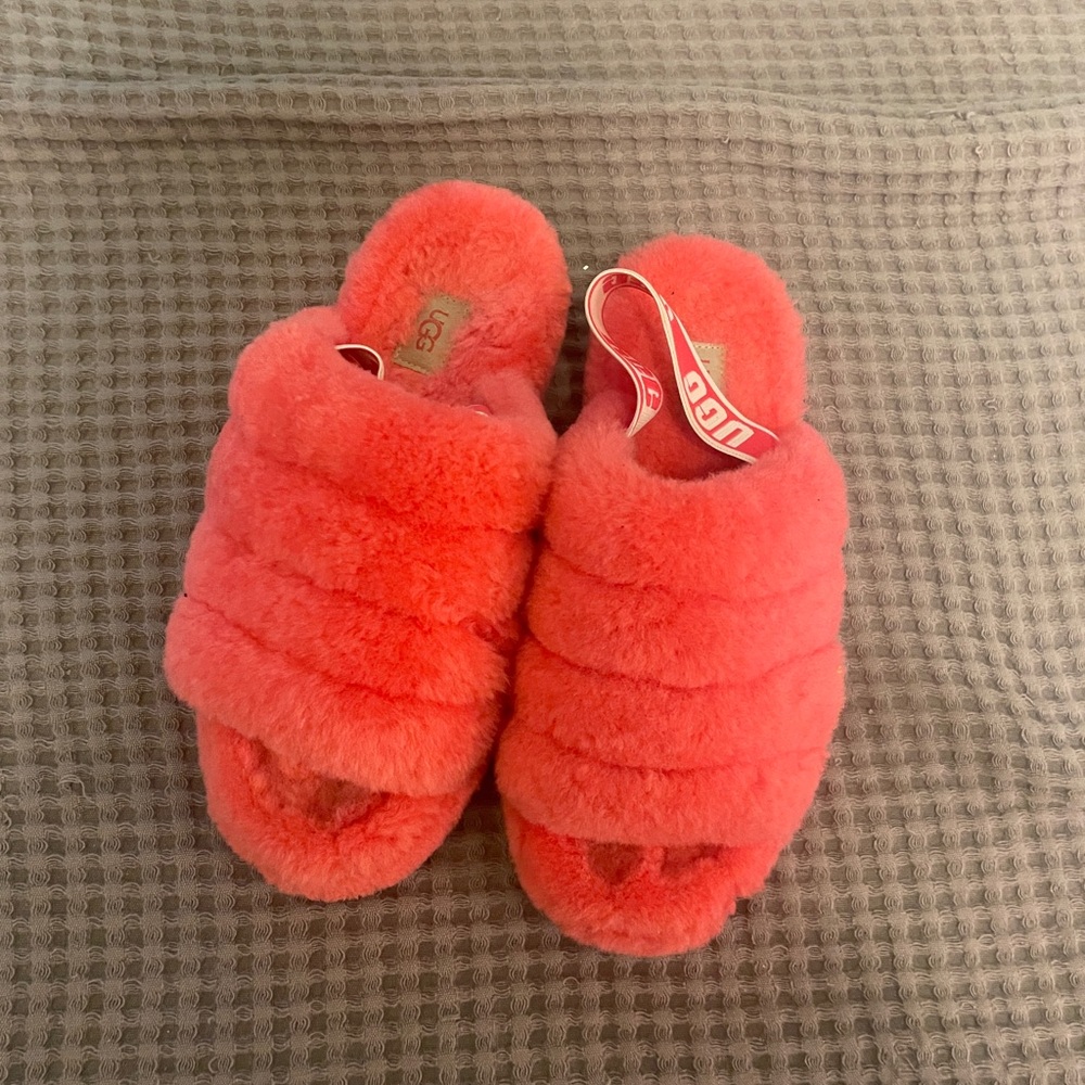 UGG Women’s Fuzzy Coral Slippers
